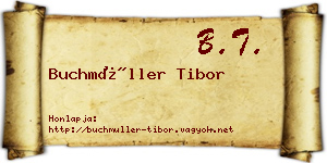 Buchmüller Tibor névjegykártya