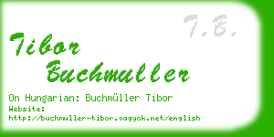 tibor buchmuller business card